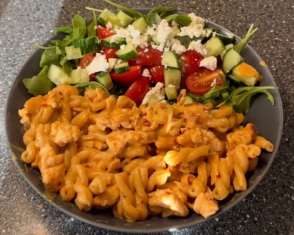 Kylling Gemelli med Ruccolasalat